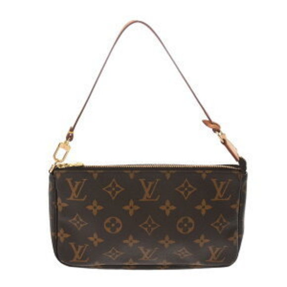 Louis Vuitton Monogram Canvas Pochette Accessoires Brown Pouch - Picture 1 of 9
